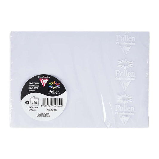 POLLEN Envelopes 120g 114x162mm White