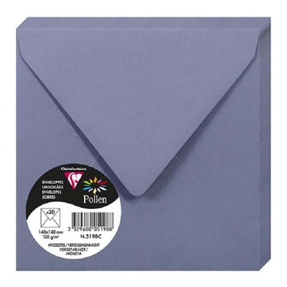 POLLEN Envelopes 120g 140x140mm Forget-Me-Not