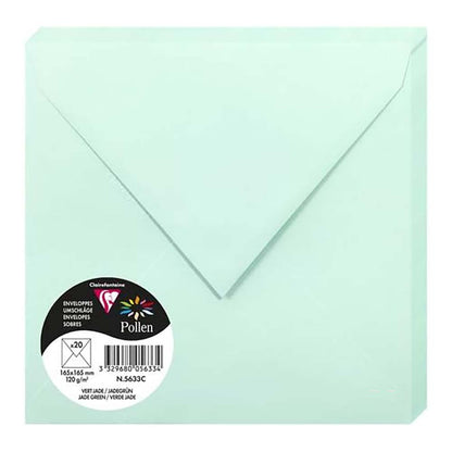 POLLEN Envelopes 120g 165x165mm Jade Green