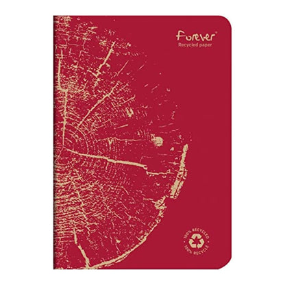 CLAIREFONTAINE Forever Premium Stapled Notebook A5 48s Lined Brick Red