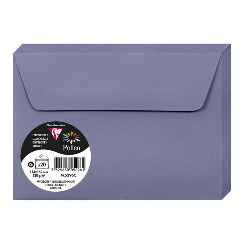 POLLEN Envelopes 120g 114x162mm Forget-Me-Not 20s