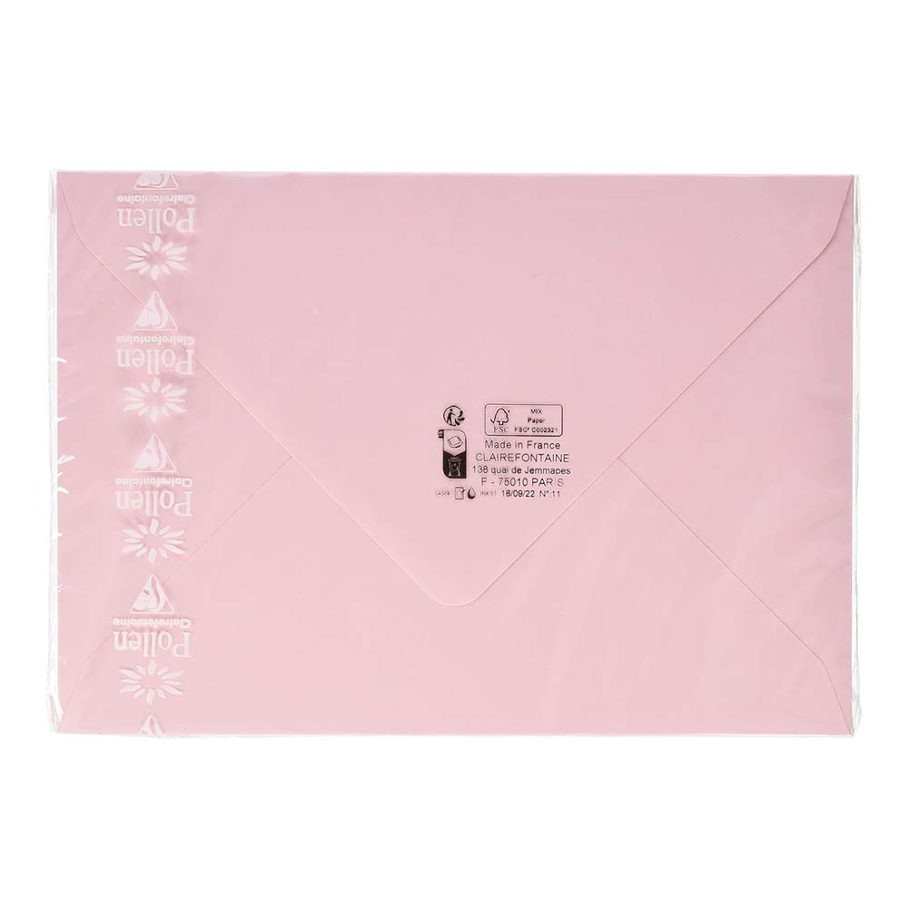 POLLEN Envelopes 120g 162x229mm Pink