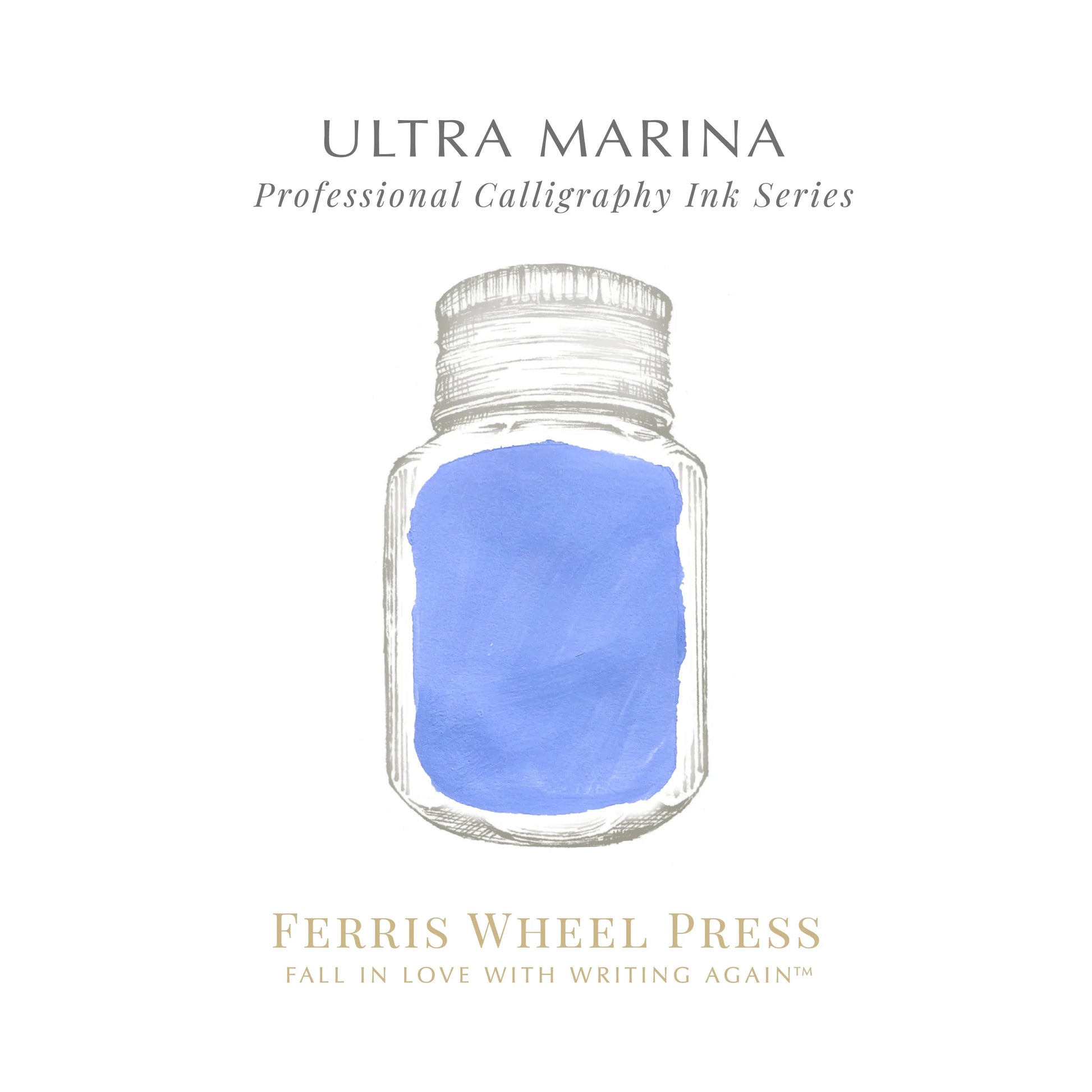 FERRIS WHEEL PRESS Calligraphy Ink 28ml Ultra Marina