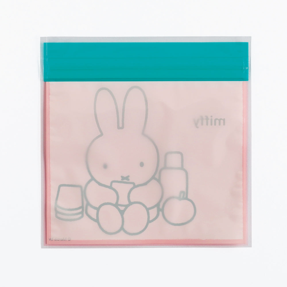 MIFFY x greenflash Zipper Bag 13.5x13.5cm Pink