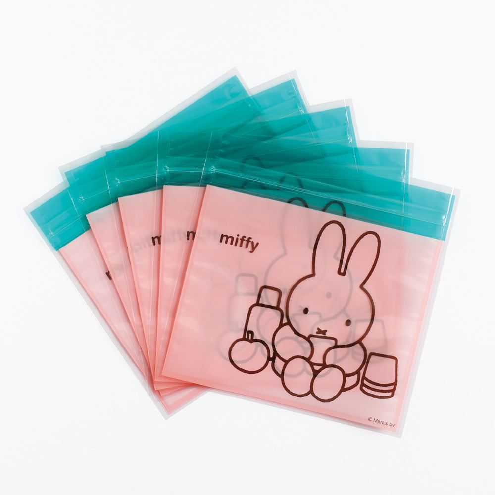 MIFFY x greenflash Zipper Bag 13.5x13.5cm Pink