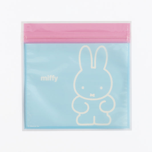 MIFFY x greenflash Zipper Bag 13.5x13.5cm Blue