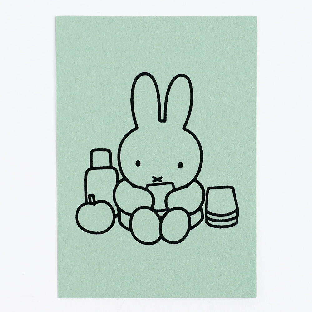 MIFFY x greenflash Postcard 10.5x14.8cm Green