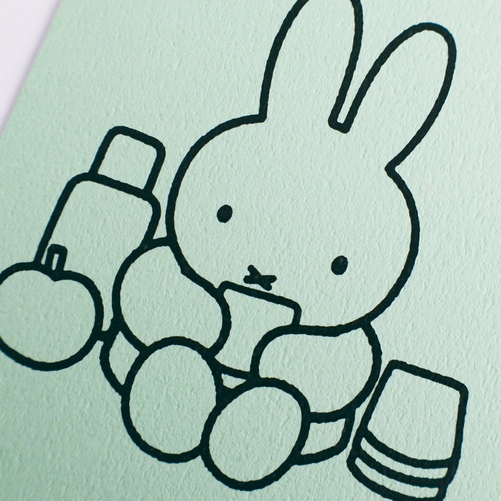 MIFFY x greenflash Postcard 10.5x14.8cm Green