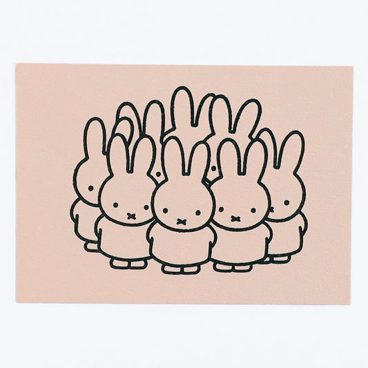 MIFFY x greenflash Postcard 10.5x14.8cm Pink