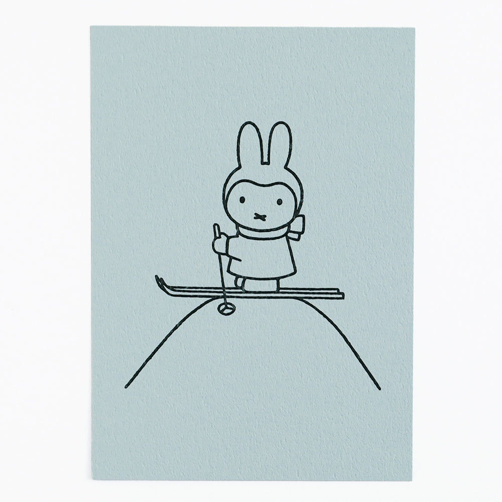 MIFFY x greenflash Postcard 10.5x14.8cm Blue