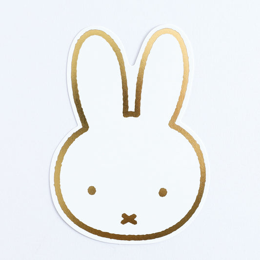 MIFFY x greenflash Diecut Postcard 10.5x14.8cm Gold