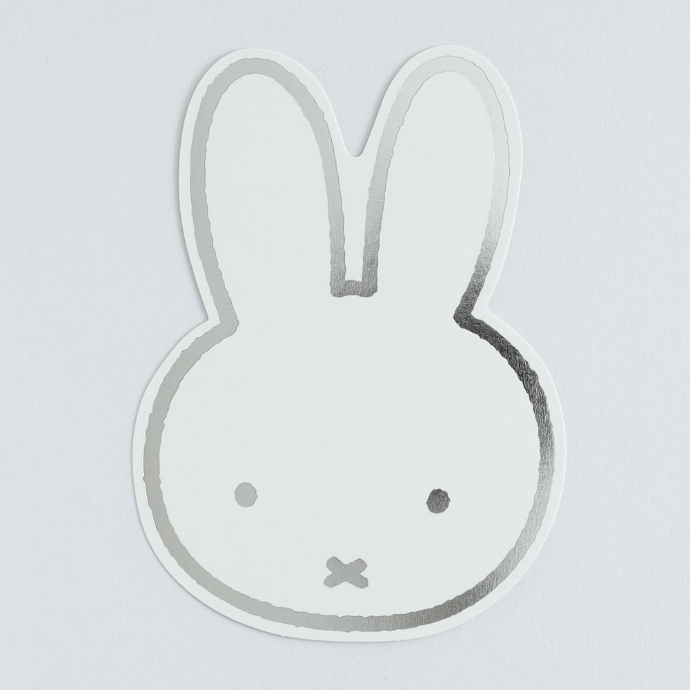 MIFFY x greenflash Diecut Postcard 10.5x14.8cm Silver