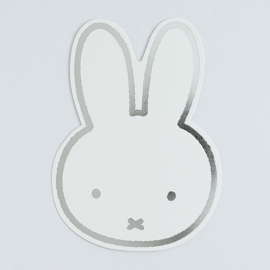 MIFFY x greenflash Diecut Postcard 10.5x14.8cm Silver