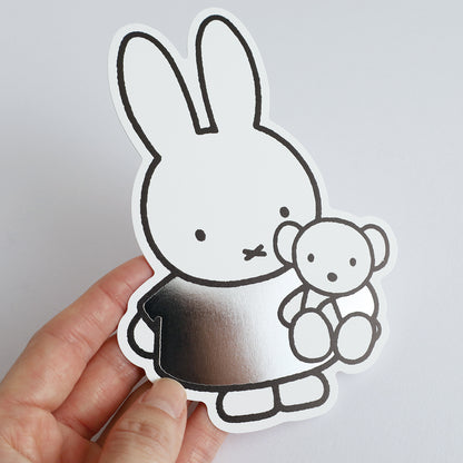 MIFFY x greenflash Diecut Postcard 10.5x14.8cm Silver