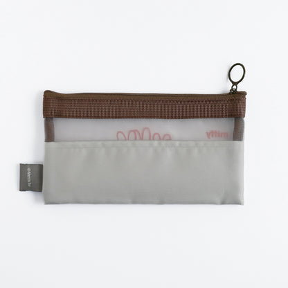 MIFFY x greenflash Mesh Pen Pouch 21x10.5cm Gray