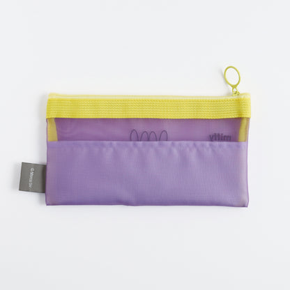 MIFFY x greenflash Mesh Pen Pouch 21x10.5cm Purple