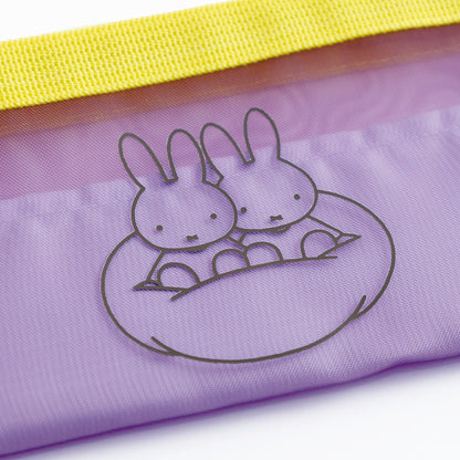 MIFFY x greenflash Mesh Pen Pouch 21x10.5cm Purple