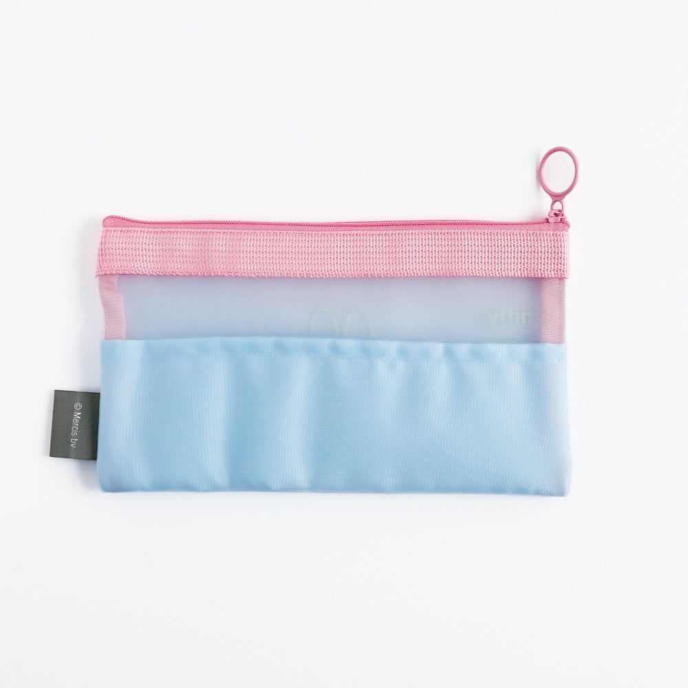 MIFFY x greenflash Mesh Pen Pouch 21x10.5cm Blue