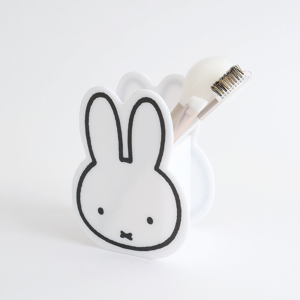 MIFFY x greenflash Acrylic Pen Stand 10x13.5x6.1cm White