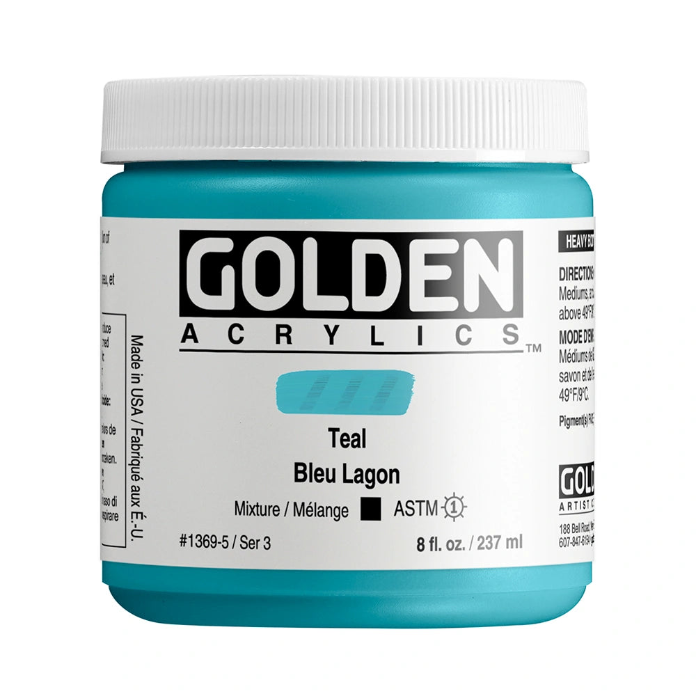 GOLDEN Heavy Body Acrylics 235ml Teal