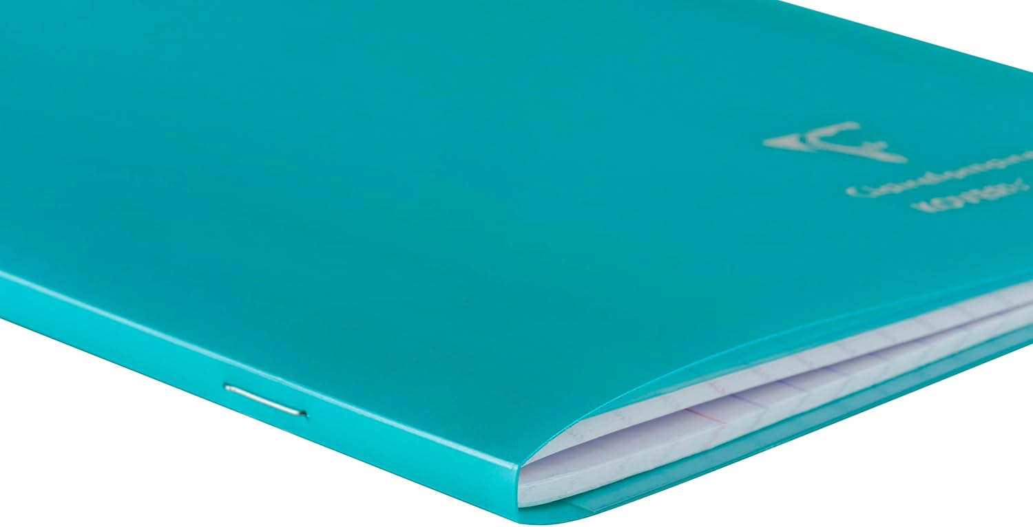 CLAIREFONTAINE Koverbook Silver Stapled Opaque PP Notebook 24x32cm 48s Seyes Assorted