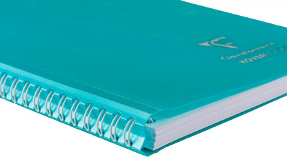 CLAIREFONTAINE Koverbook Silver Wirebound Opaque PP Notebook A5 80s Lined Assorted