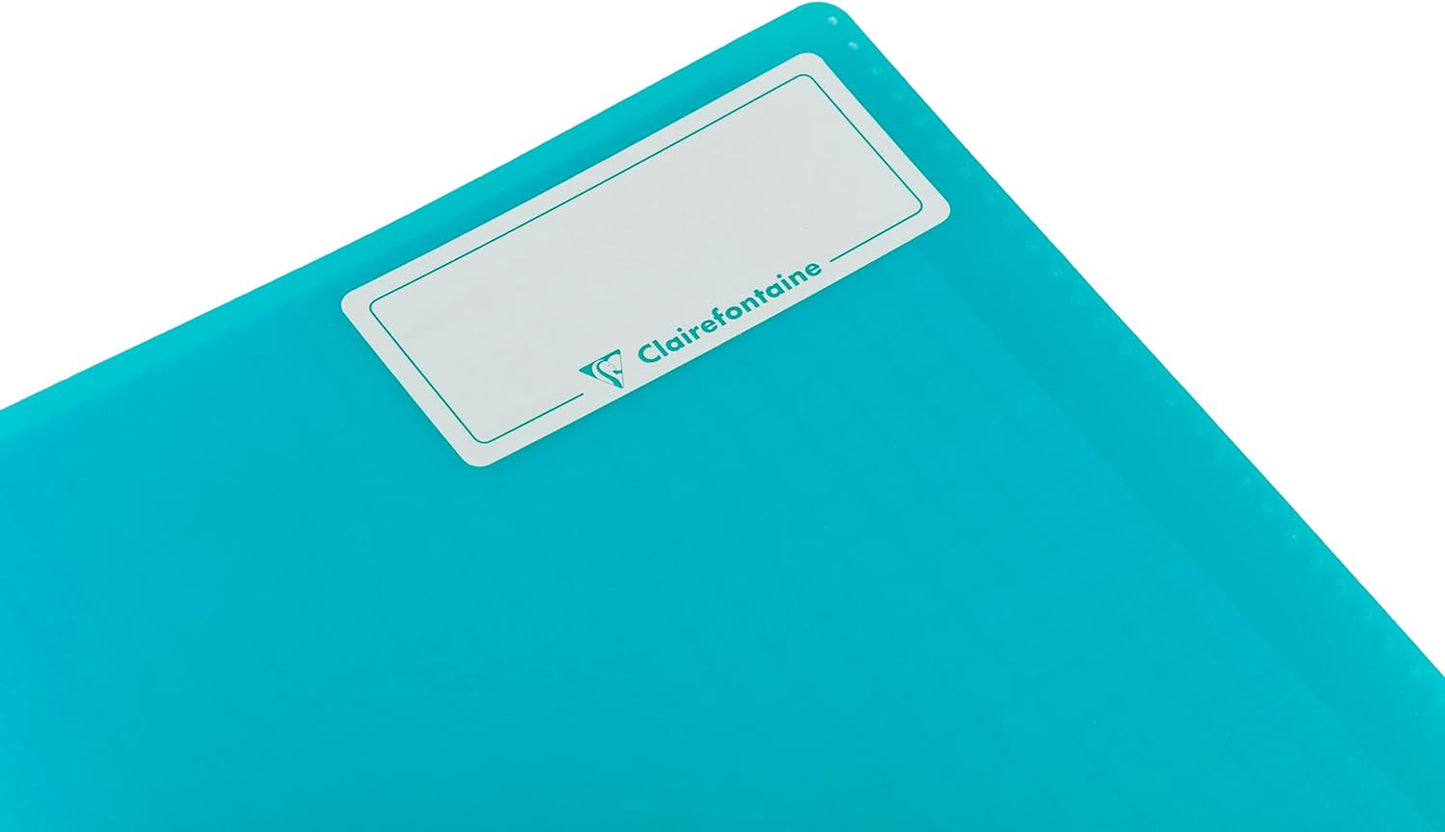 CLAIREFONTAINE Koverbook Silver Wirebound Opaque PP Notebook A5 80s Lined Assorted