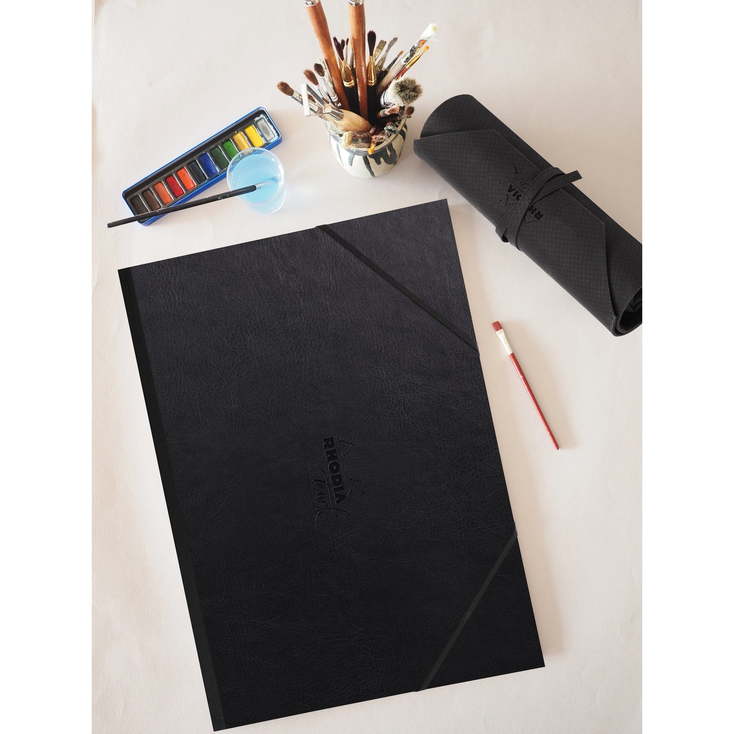 RHODIA Touch 3-Flaps Art Folder 32x45cm Black