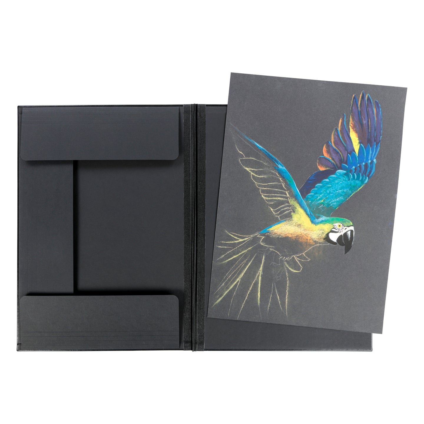 RHODIA Touch 3-Flaps Art Folder 32x45cm Black