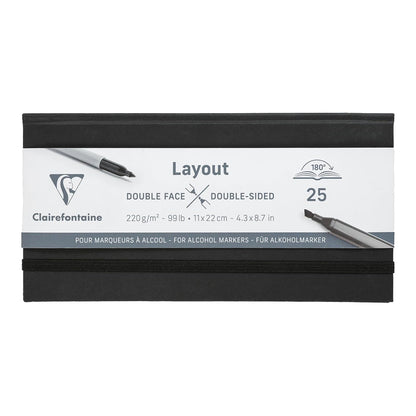 CLAIREFONTAINE Double Sided Layout Book 220g 11x22cm