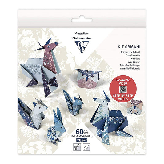 CLAIREFONTAINE Origami Kit 10cm/15cm/20cm 70g 60s Animals