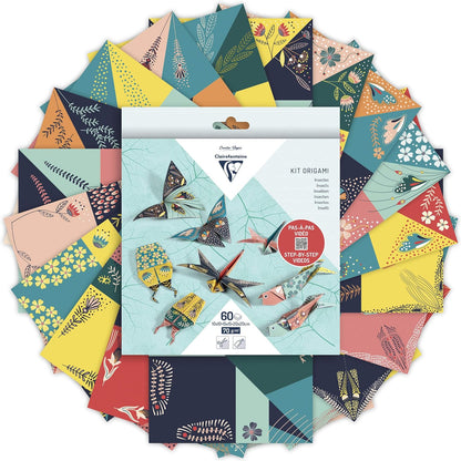 CLAIREFONTAINE Origami Kit 10cm/15cm/20cm 70g 60s Insects