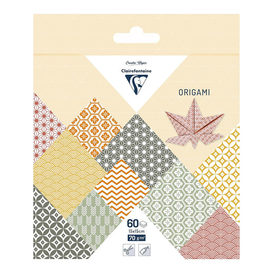 CLAIREFONTAINE Origami Papers 15x15cm 70g 60s Autumn