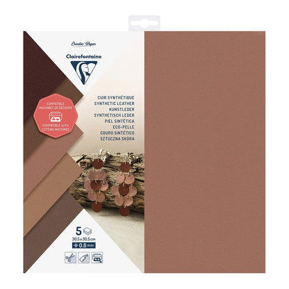 CLAIREFONTAINE Synthetic Leather Paper 0.8mm 30.5x30.5cm 5s