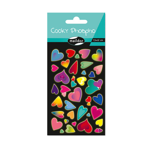 MAILDOR 3D Stickers Cooky Hearts 1s