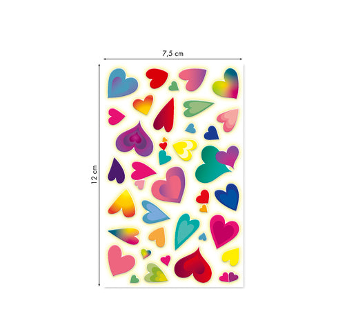 MAILDOR 3D Stickers Cooky Hearts 1s