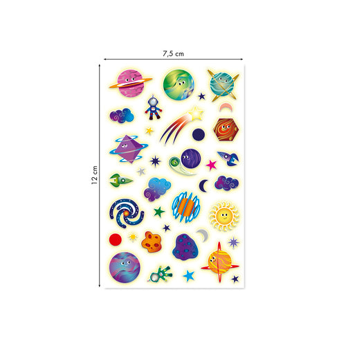 MAILDOR 3D Stickers Cooky Phospho Planets 1s