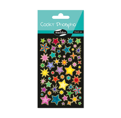 MAILDOR 3D Stickers Cooky Phospho Stars 1s