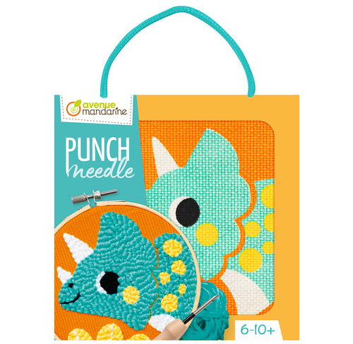 AVENUE MANDARINE Punch Needle Dino