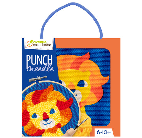 AVENUE MANDARINE Punch Needle Lion