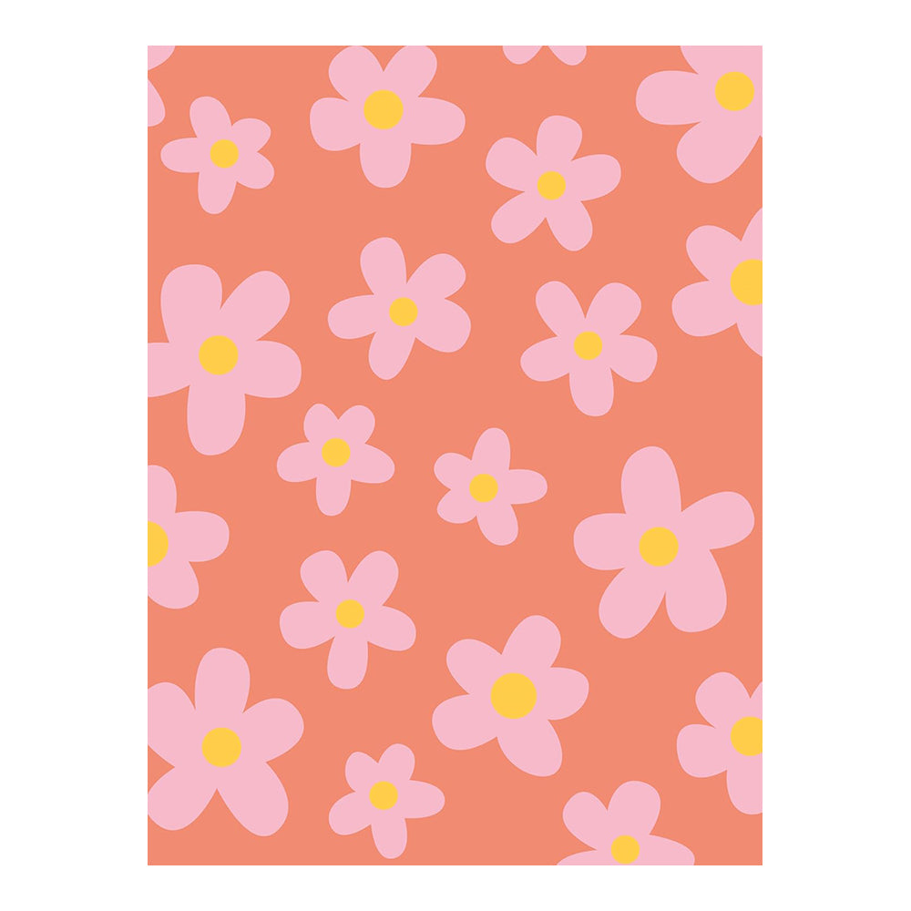 DECOPATCH Paper-Texture: 918 Large Pink Flowers