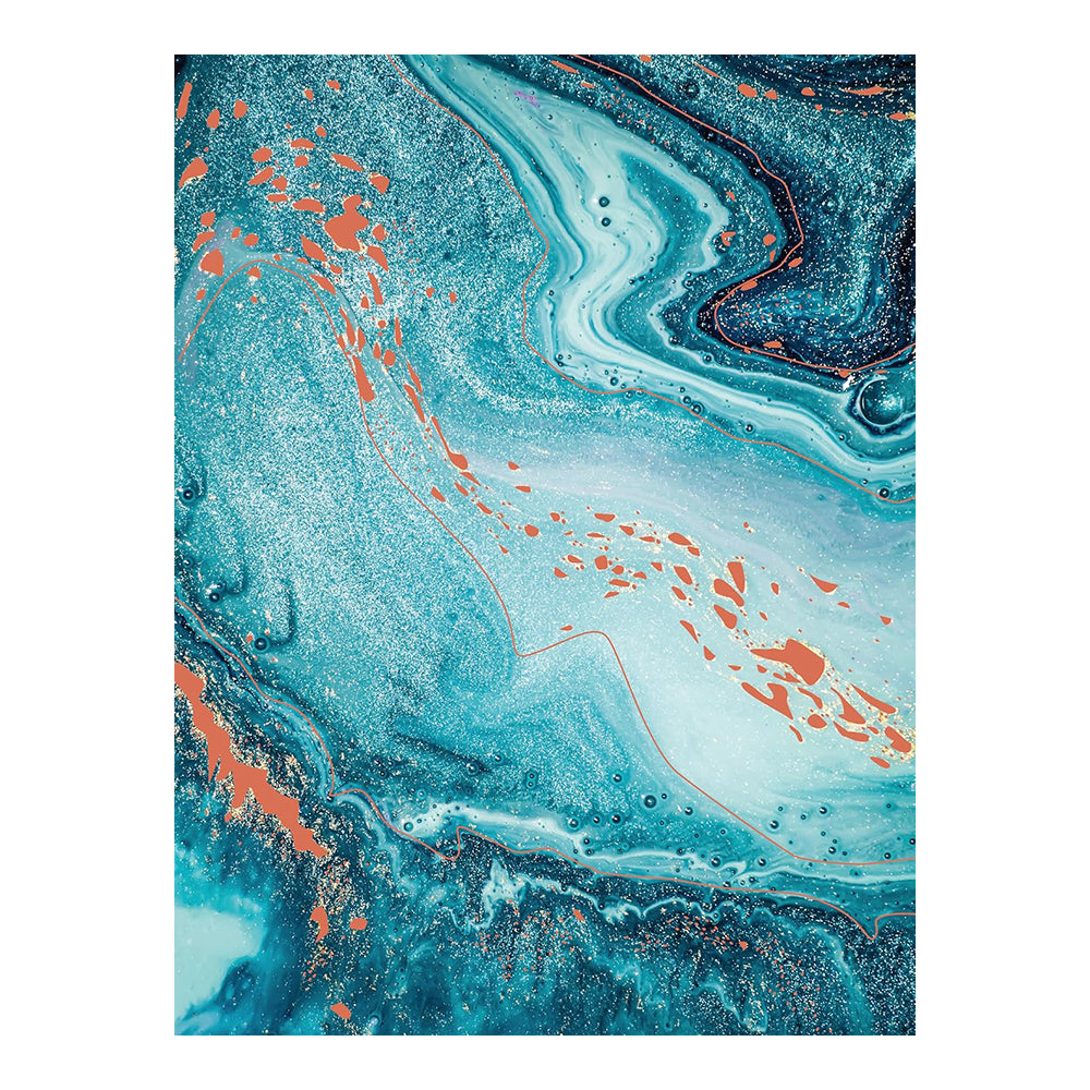 DECOPATCH Paper-Texture: 923 Turquoise Pour