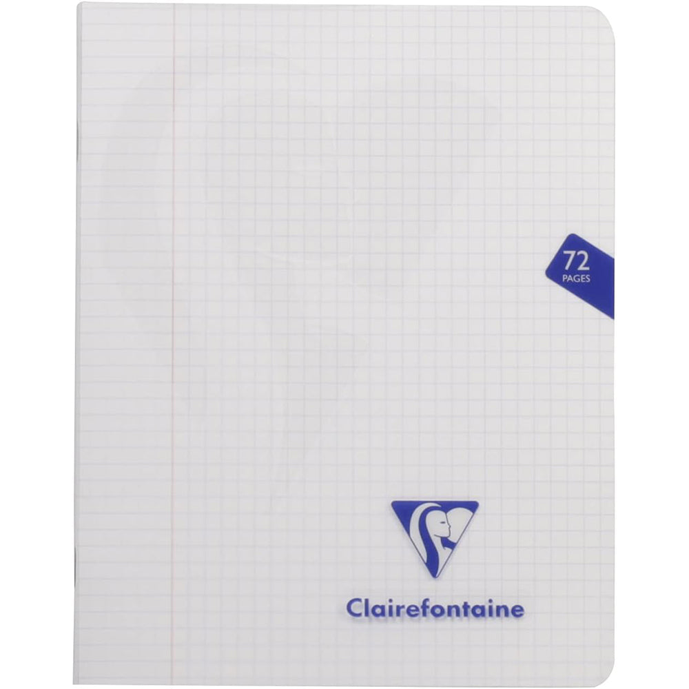 CLAIREFONTAINE Mimesys PP Stapled Notebook 16.5x21cm 36s 5x5 Sq+Margin Assorted