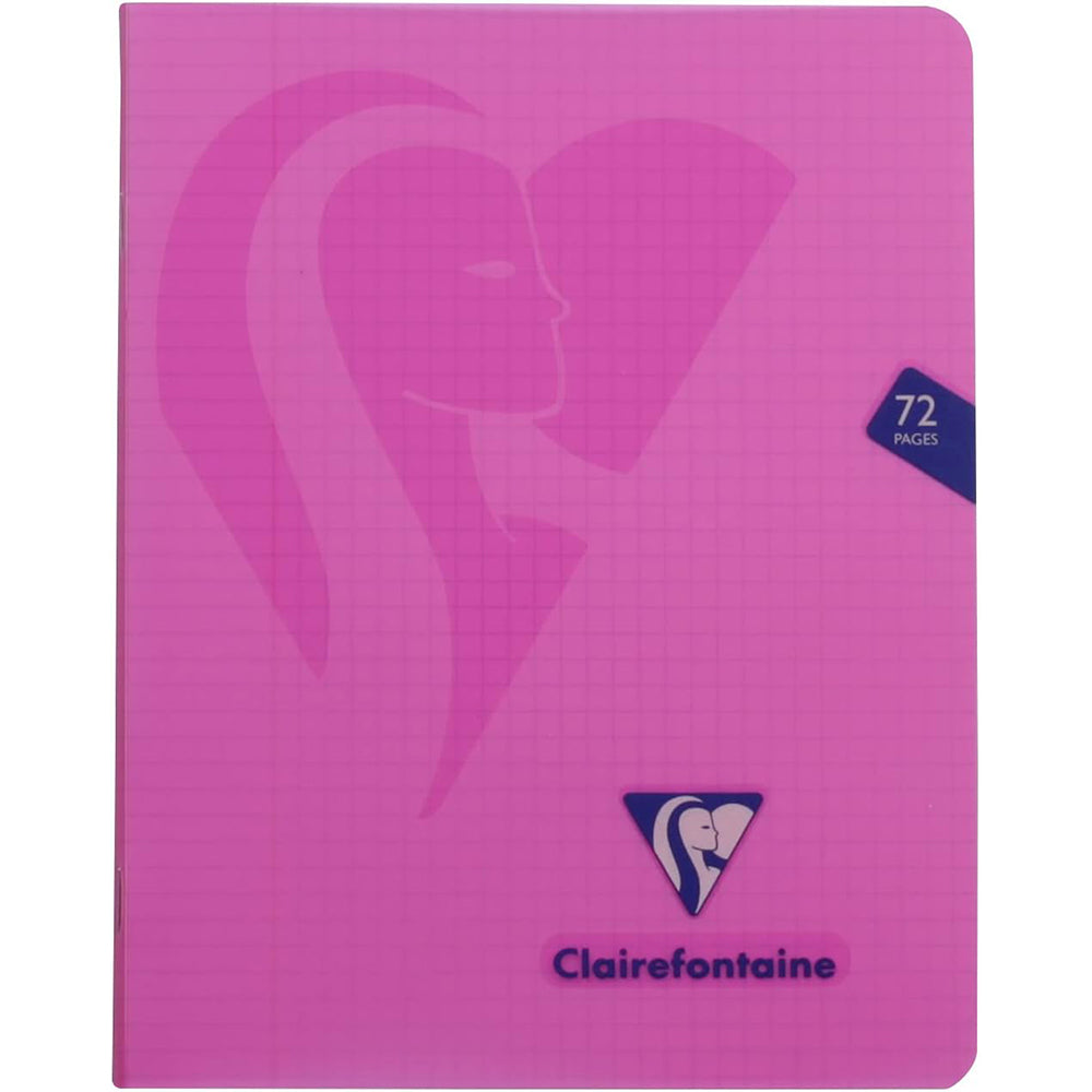 CLAIREFONTAINE Mimesys PP Stapled Notebook 16.5x21cm 36s 5x5 Sq+Margin Assorted