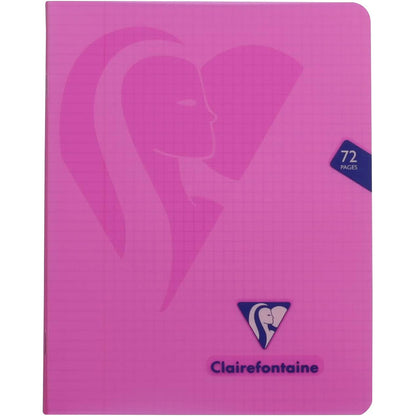 CLAIREFONTAINE Mimesys PP Stapled Notebook 16.5x21cm 36s 5x5 Sq+Margin Assorted