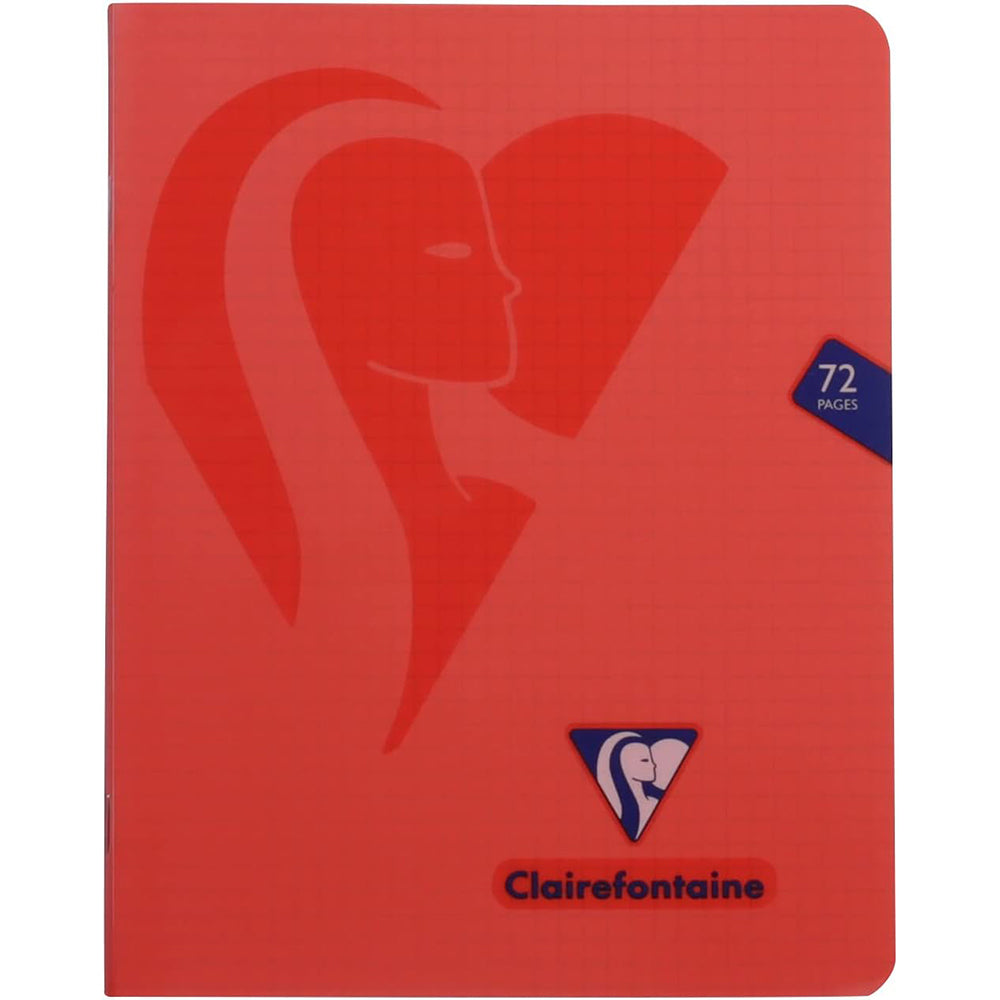 CLAIREFONTAINE Mimesys PP Stapled Notebook 16.5x21cm 36s 5x5 Sq+Margin Assorted