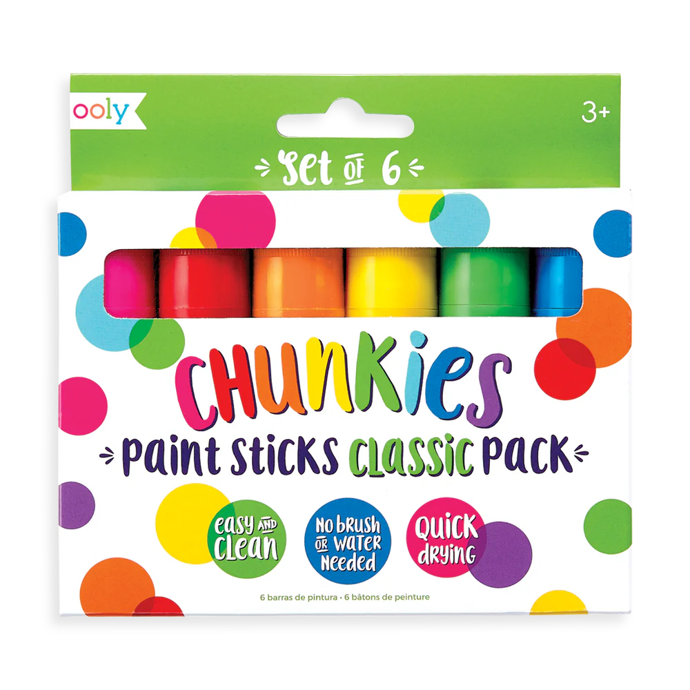 OOLY Chunkies Paint Sticks Classic Set of 6