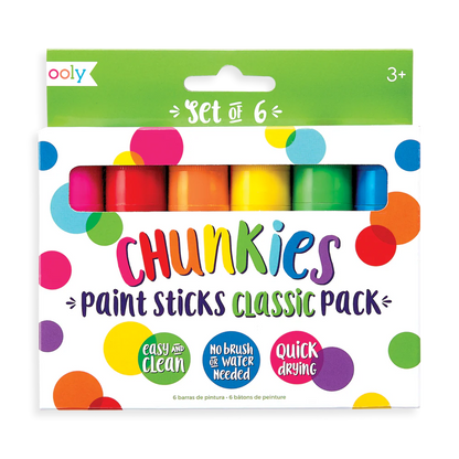 OOLY Chunkies Paint Sticks Classic Set of 6