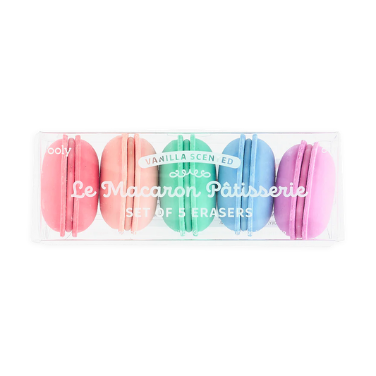 OOLY Le Macaron Patisserie Scented Eraser Set of 5