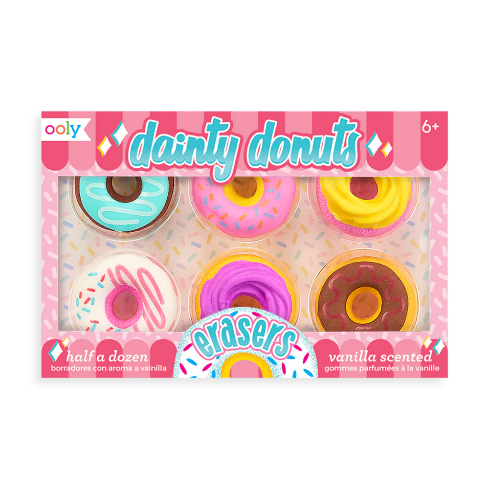 OOLY Dainty Donuts Scented Erasers Set of 6